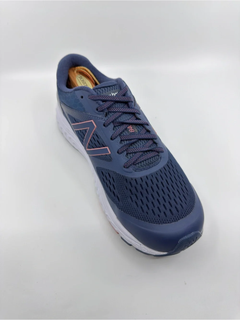 New Balance 840v4 in a natural indigo color with distinct rose gold SZ 12
